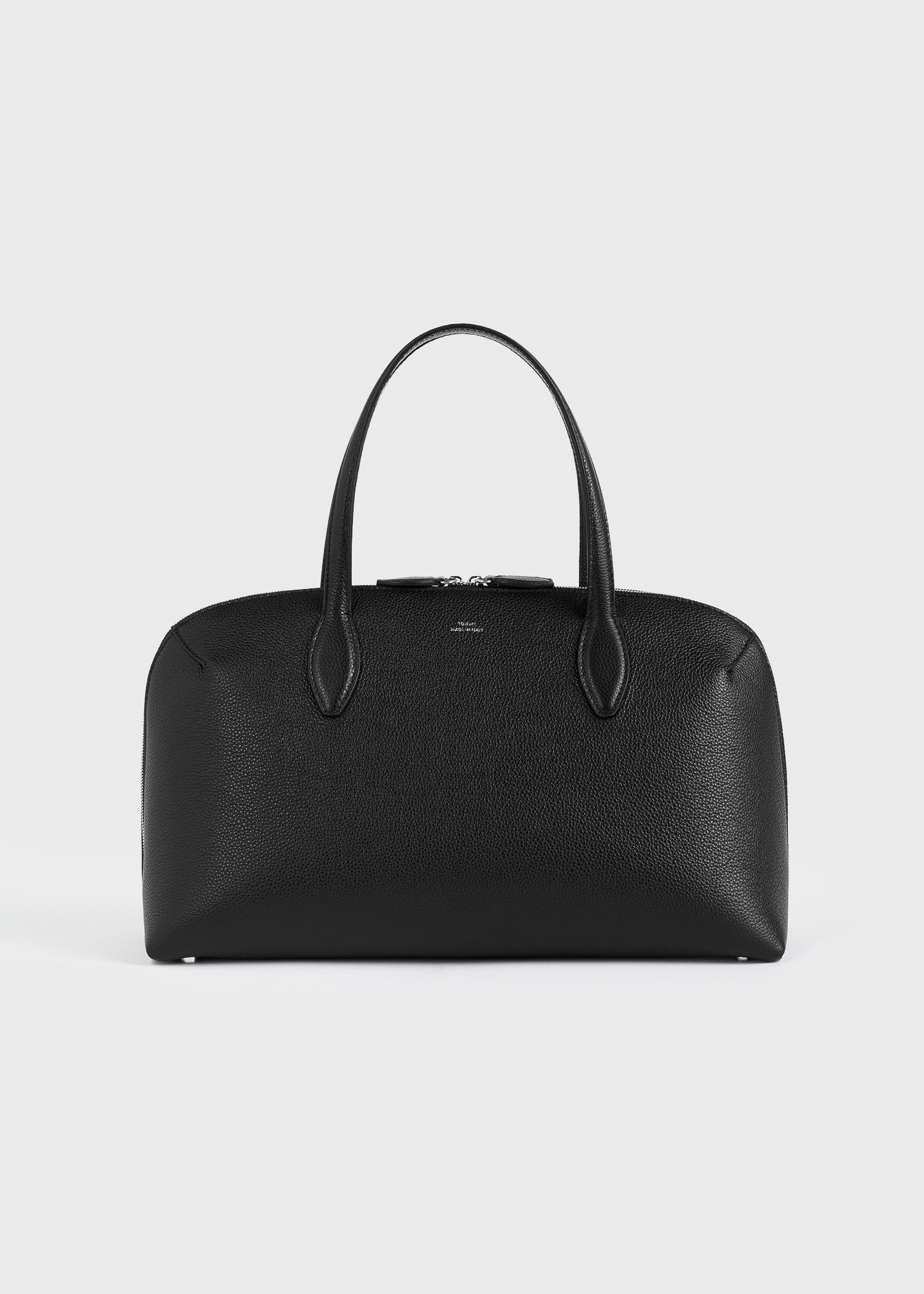 Leather tote bag